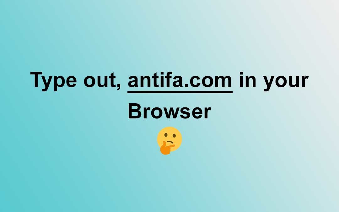 Antifa Redirects to Joe Biden