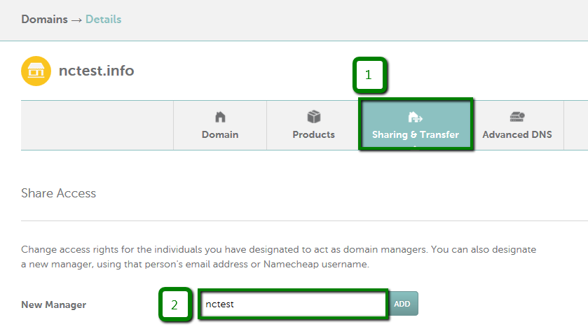 Granting Delegate Access to your Namecheap Domain