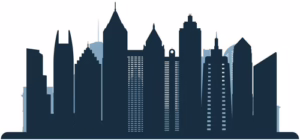Stylized silhouette of the Atlanta skyline representing managed WordPress hosting in Atlanta.