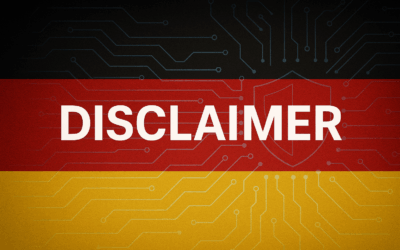 German website disclaimer – what businesses should include and why