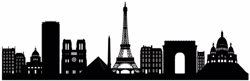Managed WordPress hosting in Paris illustrated with famous landmarks silhouette